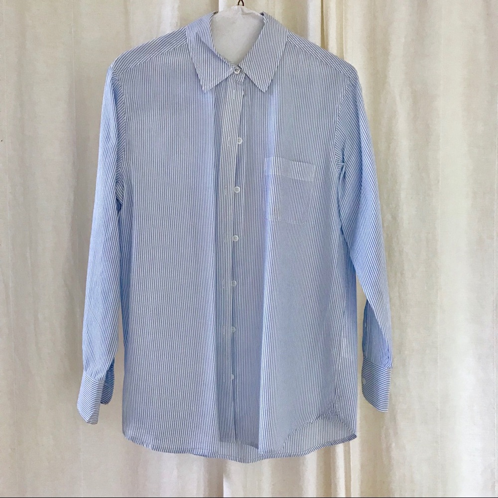 Equipment Pinstripe Blouse